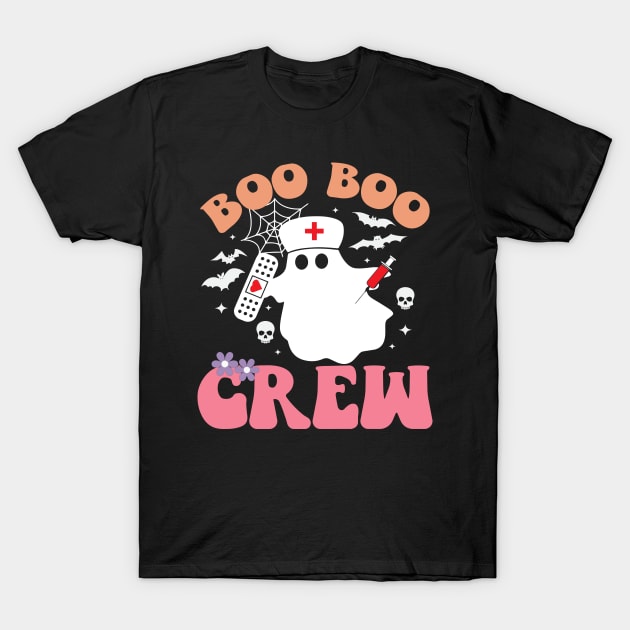 Boo Boo Crew Nurse Shirts Halloween Nurse Shirts for Women T-Shirt by mo designs 95